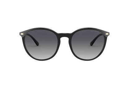 Emporio Armani EA4148/S Round Sunglasses in Grey Black, front view