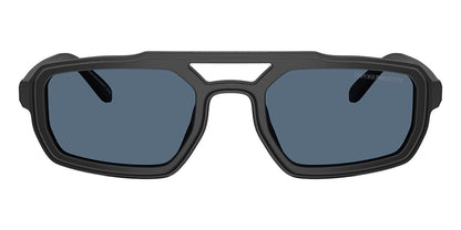 Emporio Armani EA4240/S Pilot Sunglasses in Blue Black, side view