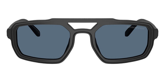 Emporio Armani EA4240/S Pilot Sunglasses in Blue Black, side view