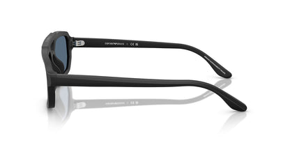 Emporio Armani EA4240/S Pilot Sunglasses in Blue Black, angle view