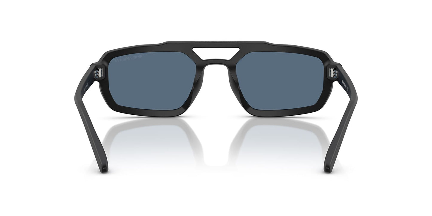 Emporio Armani EA4240/S Pilot Sunglasses in Blue Black, detail view