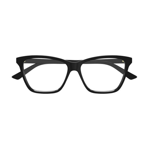 Bottega Veneta BV1421O Cat Eye Eyeglasses in Clear Lenses With Black Frame, side view