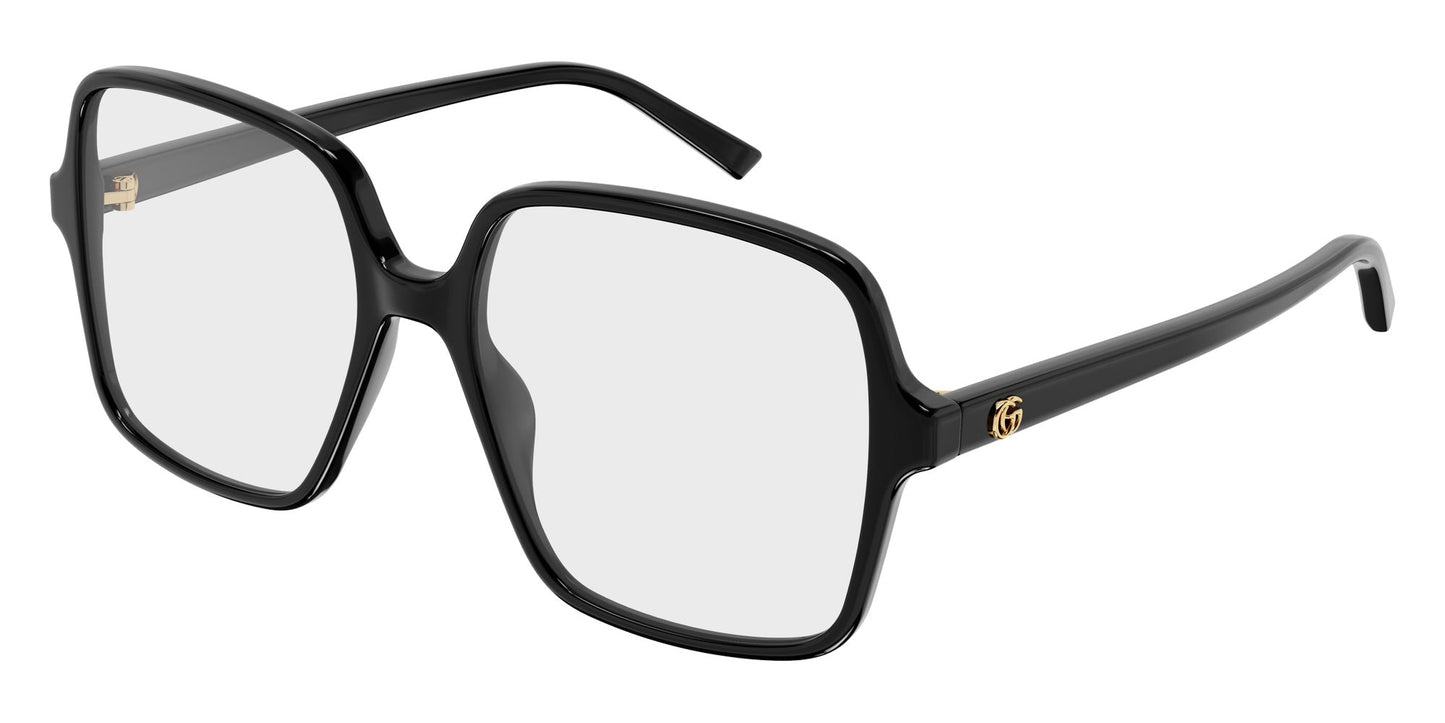 Gucci GG1994O Square Eyeglasses in Black, side view