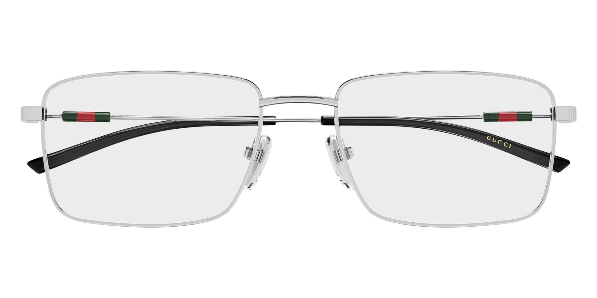 Gucci GG2098O Rectangle Eyeglasses in Silver, front view