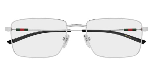 Gucci GG2098O Rectangle Eyeglasses in Silver, front view