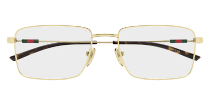 Gucci GG2098O Rectangle Eyeglasses in Gold, front view