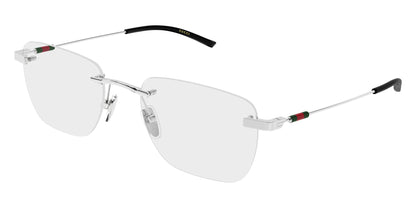 Gucci GG2099O Rectangle Eyeglasses in Silver, side view