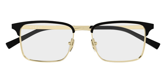 Gucci GG2136O Rectangle Eyeglasses in Gold, front view