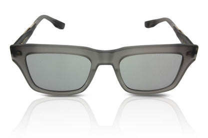 DITA WASSERMAN Rectangle Sunglasses in Grey Satin Crystal Grey White Gold, angle view