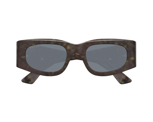 Gucci GG1664S Cat Eye Sunglasses in Grey/Havana, angle view