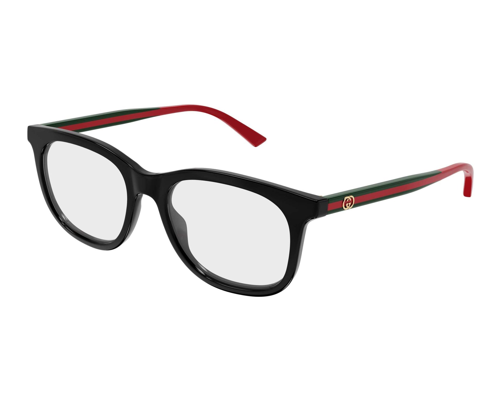 Gucci GG1990O Square Eyeglasses in Black (/005), angle view