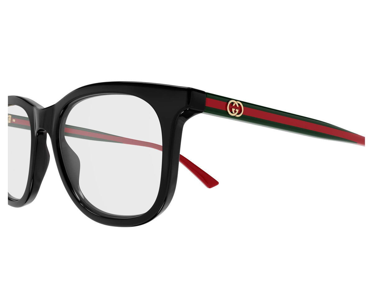Gucci GG1990O Square Eyeglasses in Black (/005), side view