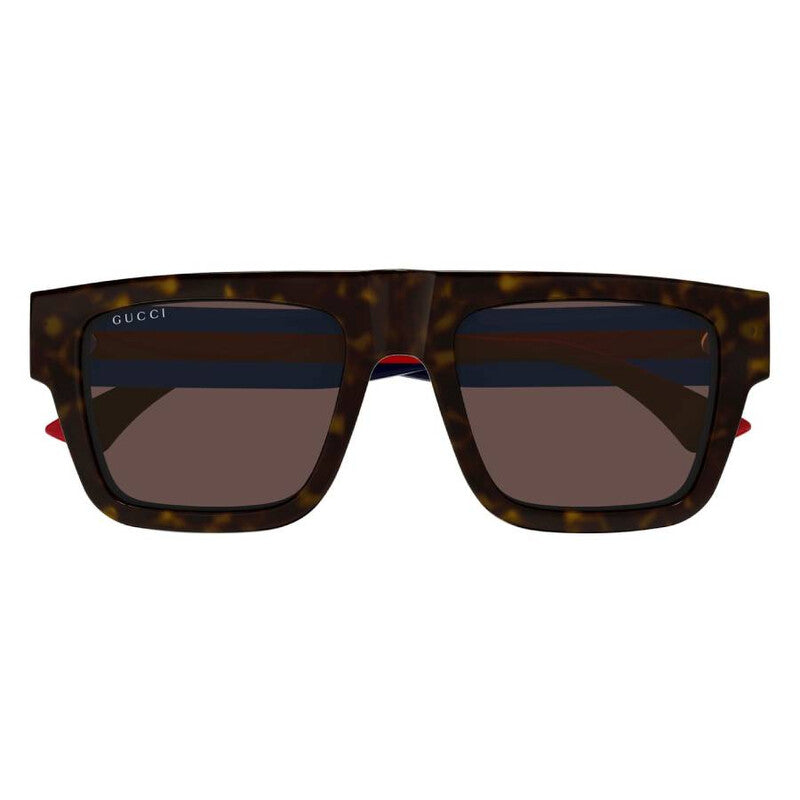 Gucci GG1868S Square Sunglasses in Brown/Tortoise, front view