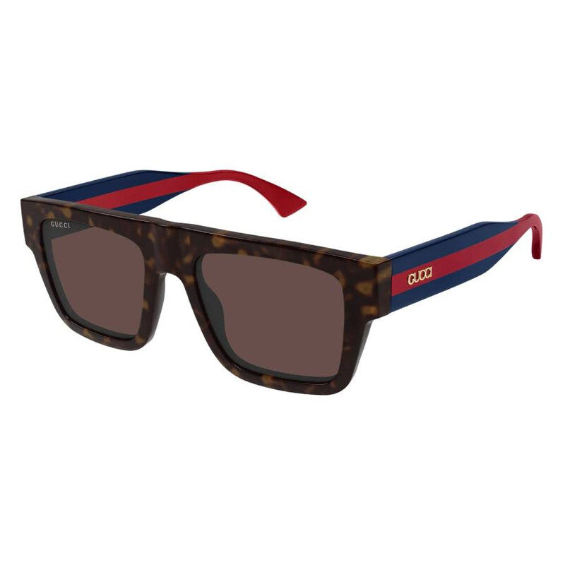 Gucci GG1868S Square Sunglasses in Brown/Tortoise, side view