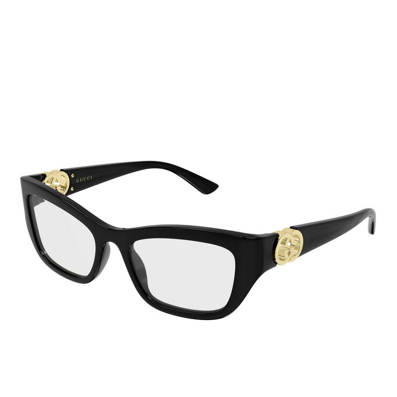 Gucci GG2125O Cat Eye Eyeglasses in Black, angle view