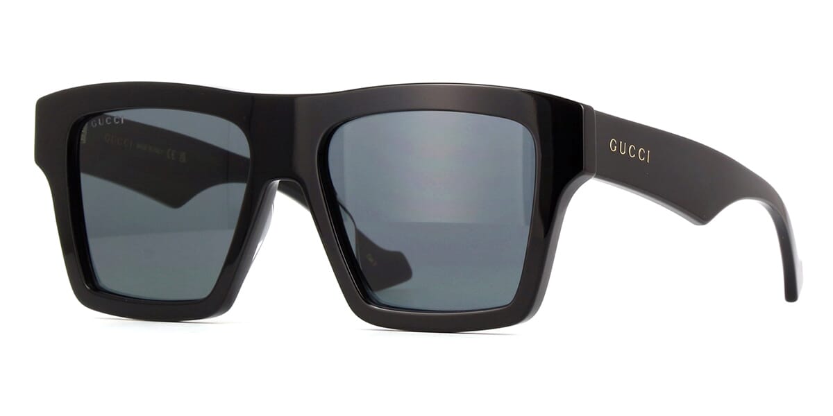 Gucci GG0962S Square Sunglasses in Grey/Shiny Black, front view