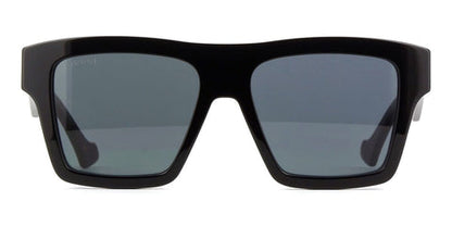 Gucci GG0962S Square Sunglasses in Grey/Shiny Black, side view