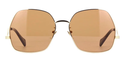 Gucci GG0972S Square Sunglasses in Brown Gold, side view