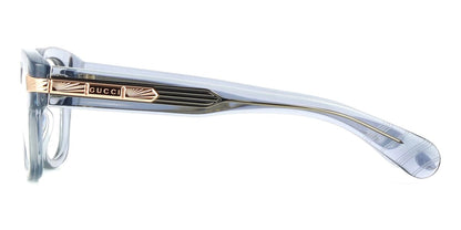 Gucci GG15180 Square Eyeglasses in Clear Grey, angle view