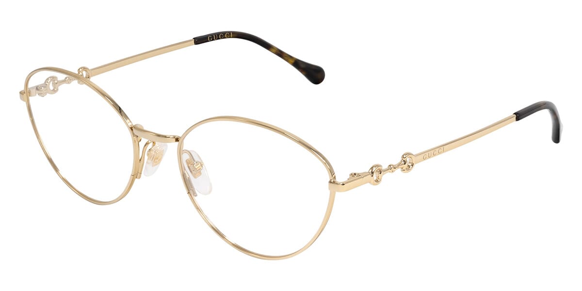 Gucci GG1699O Oval Eyeglasses in Gold, front view