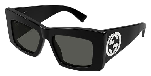 Gucci GG1842S Butterfly Sunglasses in Grey/Black, front view