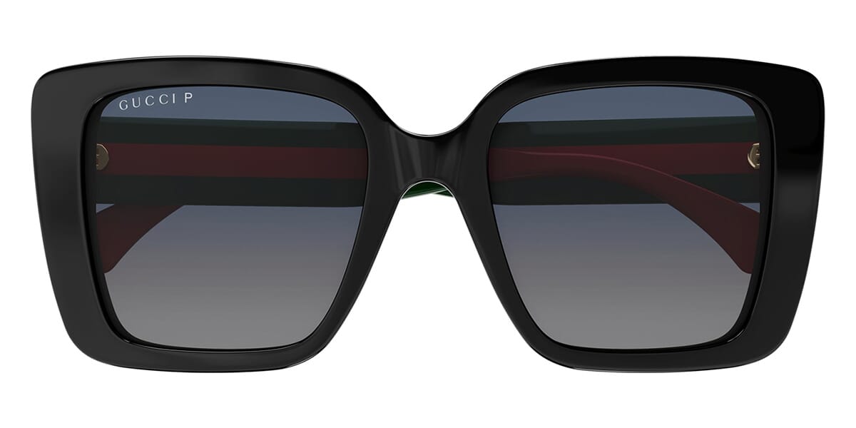 Gucci GG1861S Square Sunglasses in Grey/Black (005), side view