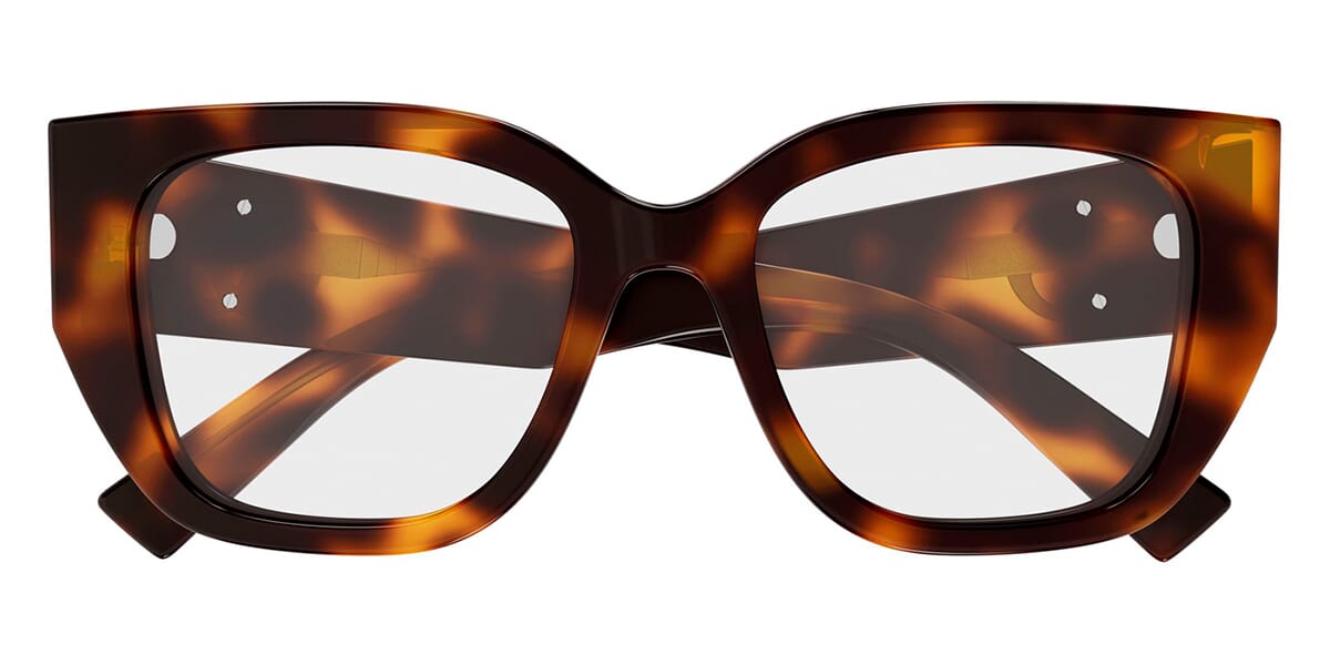 Gucci GG1952O Square Eyeglasses in Clear/Tortoise, angle view