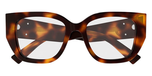 Gucci GG1952O Square Eyeglasses in Clear/Tortoise, angle view