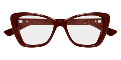 Gucci GG1977O Cat Eye Eyeglasses in Clear/Burgundy, angle view