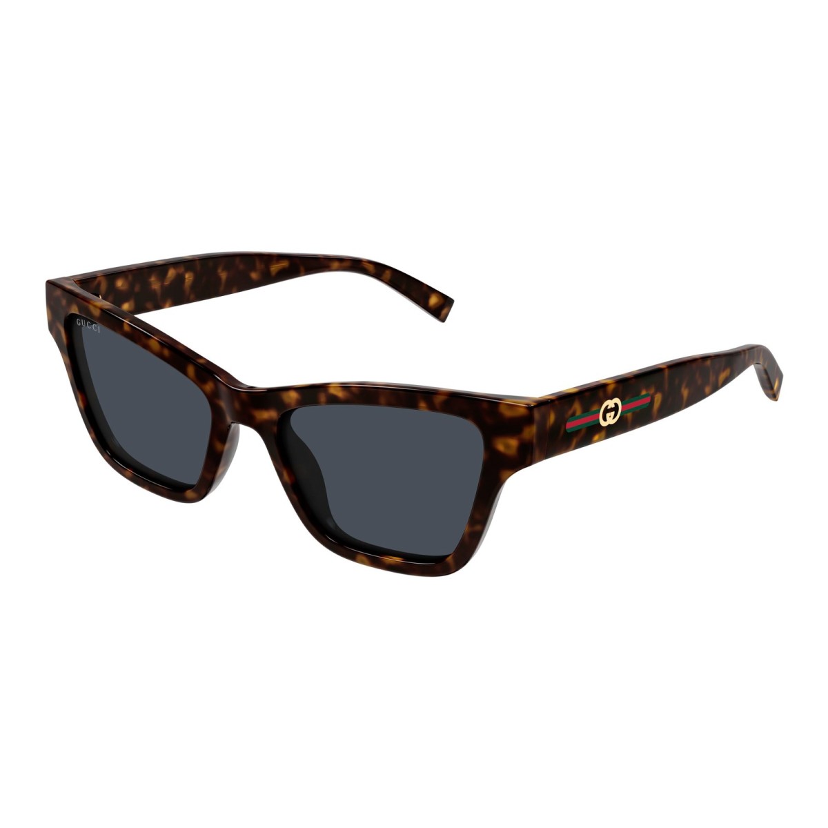 Gucci GG1982S Cat Eye Sunglasses in Blue / Brown-Havana, front view