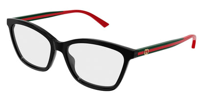 Gucci GG1989O Square Eyeglasses in Black, front view