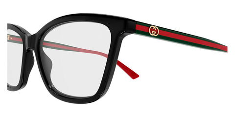 Gucci GG1989O Square Eyeglasses in Black, side view
