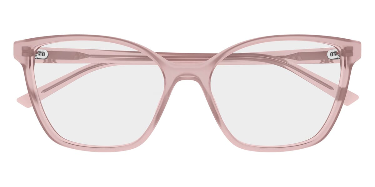 Gucci GG1995O Square Eyeglasses in Crystal Pink, side view