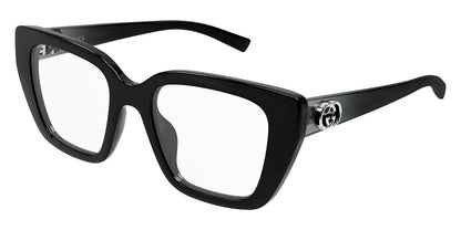 Gucci GG2028O Cat Eye Eyeglasses in Black, front view