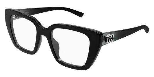 Gucci GG2028O Cat Eye Eyeglasses in Black, front view