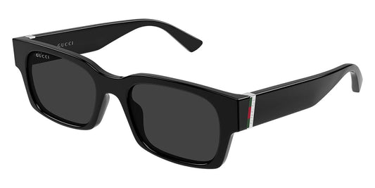Gucci GG2084S Square Sunglasses in Grey/Black, front view