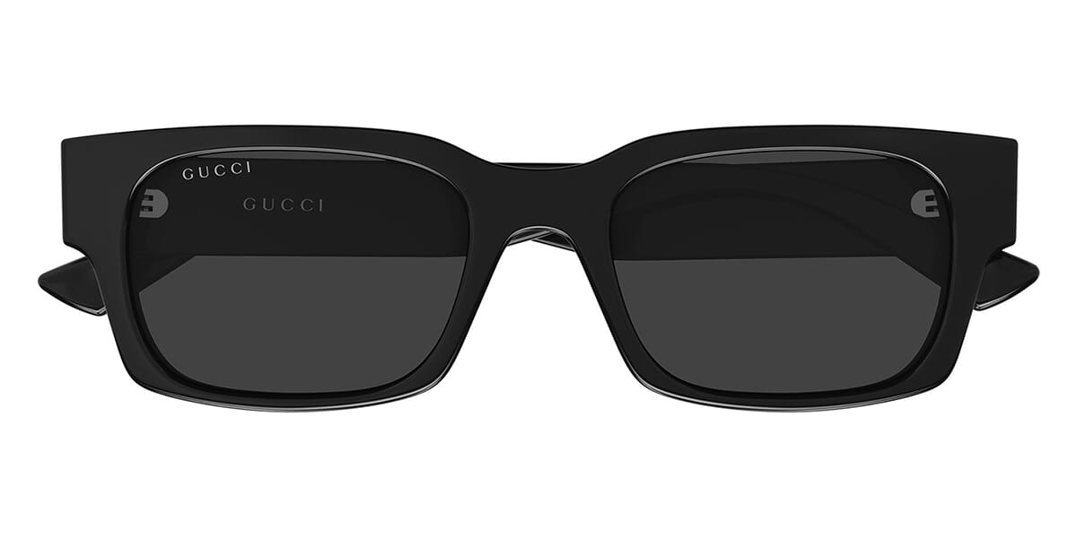 Gucci GG2084S Square Sunglasses in Grey/Black, angle view