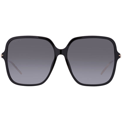 Gucci GG1267S Butterfly Sunglasses in Grey Black, front view