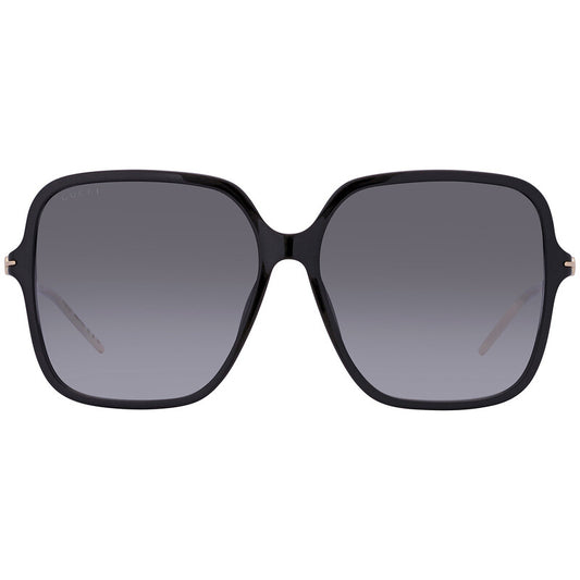 Gucci GG1267S Butterfly Sunglasses in Grey Black, front view