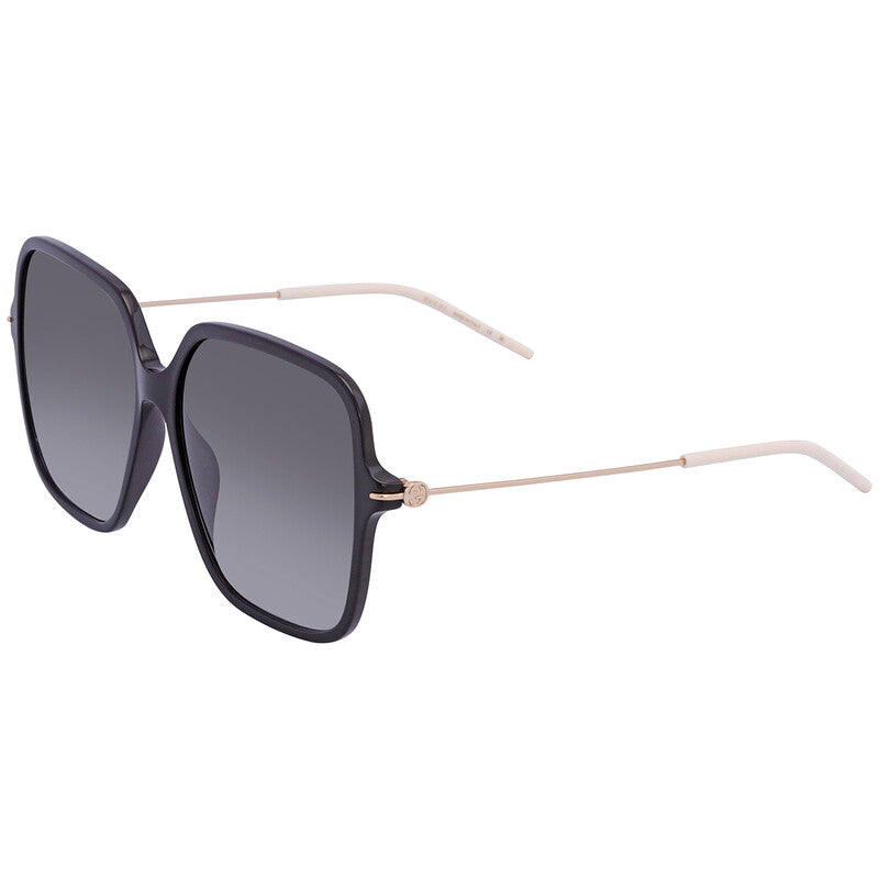 Gucci GG1267S Butterfly Sunglasses in Grey Black, detail view