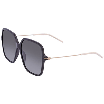 Gucci GG1267S Butterfly Sunglasses in Grey Black, detail view