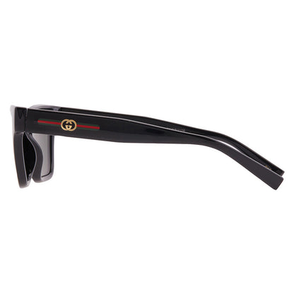 Gucci GG1982S Cat Eye Sunglasses in Grey / Black, detail view