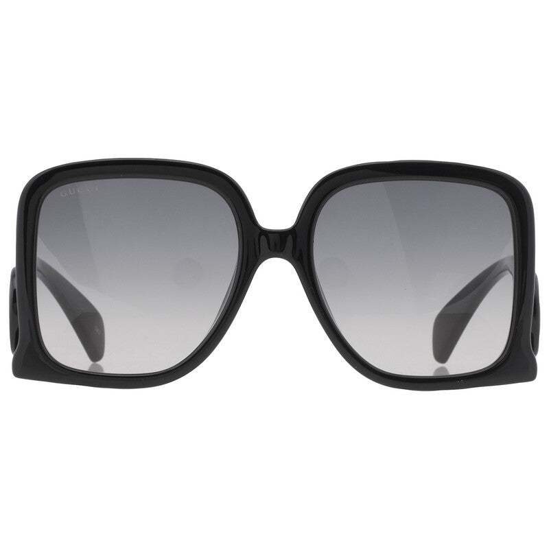 Gucci GG1326S Square Sunglasses in Grey Gradient / Black, front view
