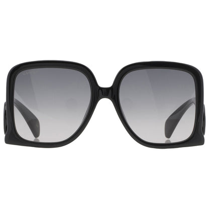 Gucci GG1326S Square Sunglasses in Grey Gradient / Black, front view