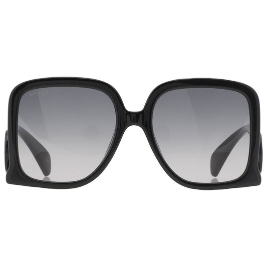 Gucci GG1326S Square Sunglasses in Grey Gradient / Black, front view