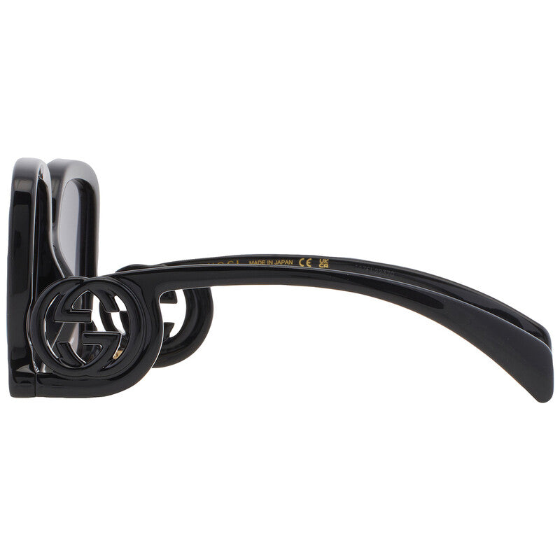 Gucci GG1326S Square Sunglasses in Grey Gradient / Black, detail view