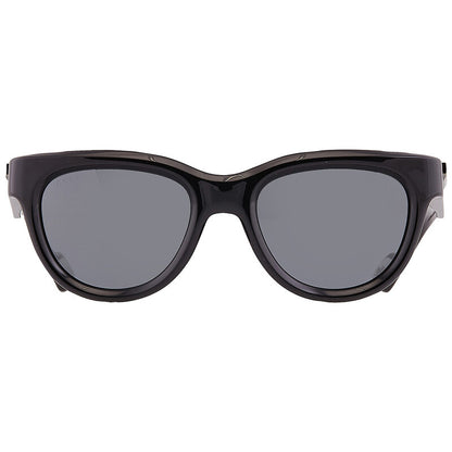 Gucci GG1620S Oval Sunglasses in Grey Black, front view