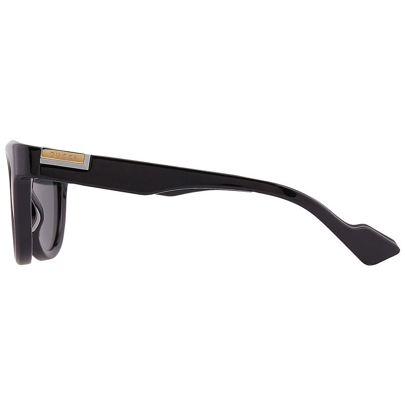 Gucci GG1620S Oval Sunglasses in Grey Black, detail view