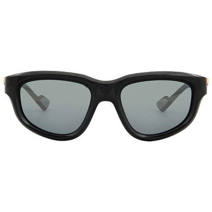 Gucci GG1622S Square Sunglasses in Grey Mirror / Black, front view