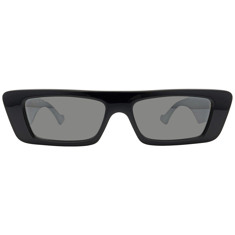 Gucci GG1331S Rectangle Sunglasses in Silver/Black, front view